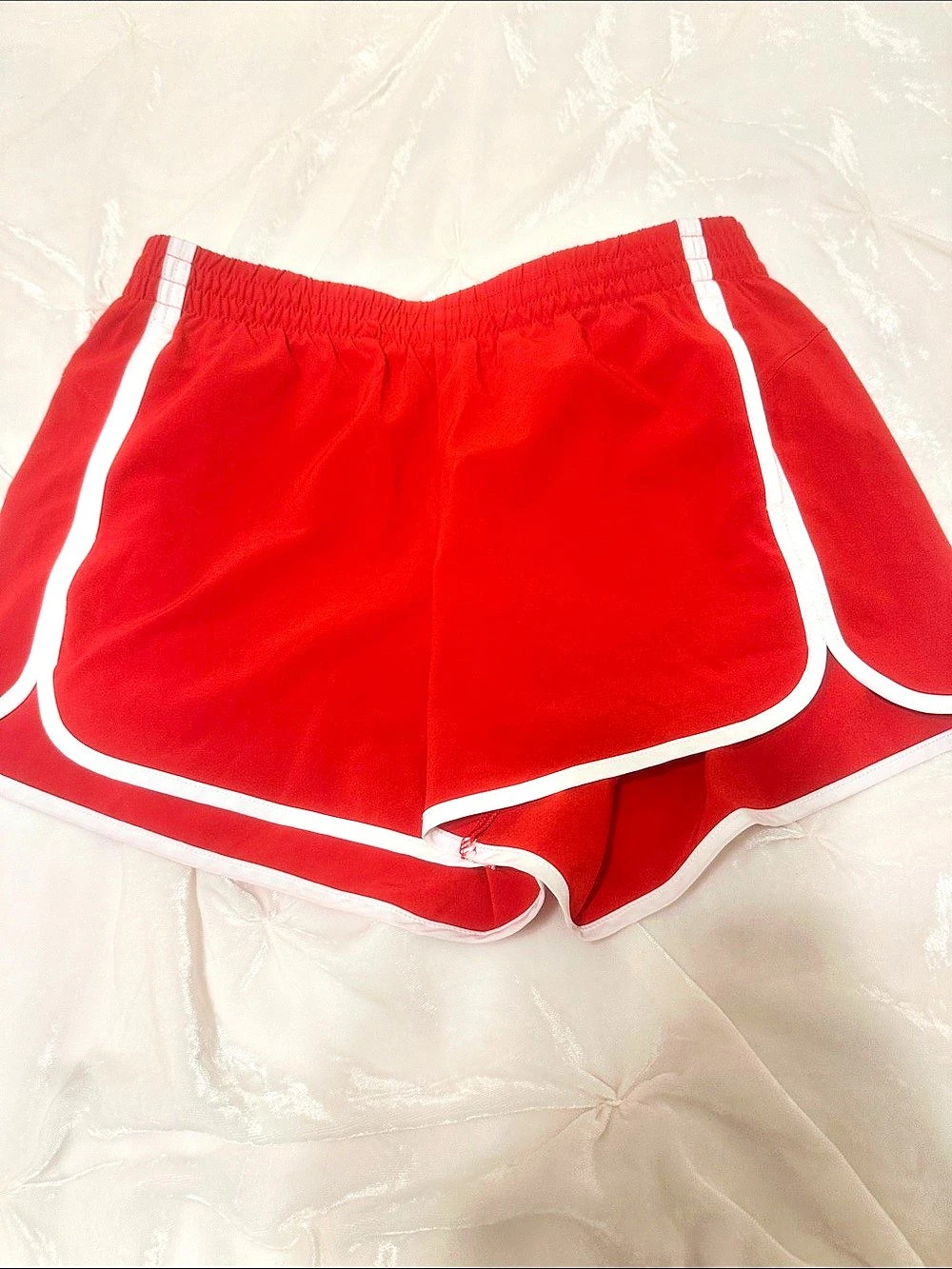 All in Motion Athletic Shorts in Red & White Size XL (14) Like New